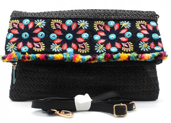 Sommer Clutch Tasche Stickerei Klapptasche