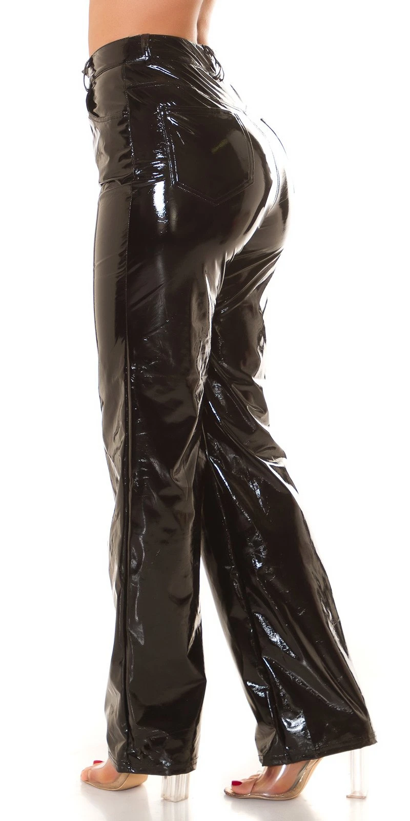 Latex Look Schlaghose Latex Look Schlaghose