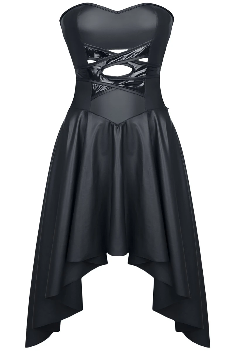 Dehnbares Wetlook Kleid Dehnbares Wetlook Kleid
