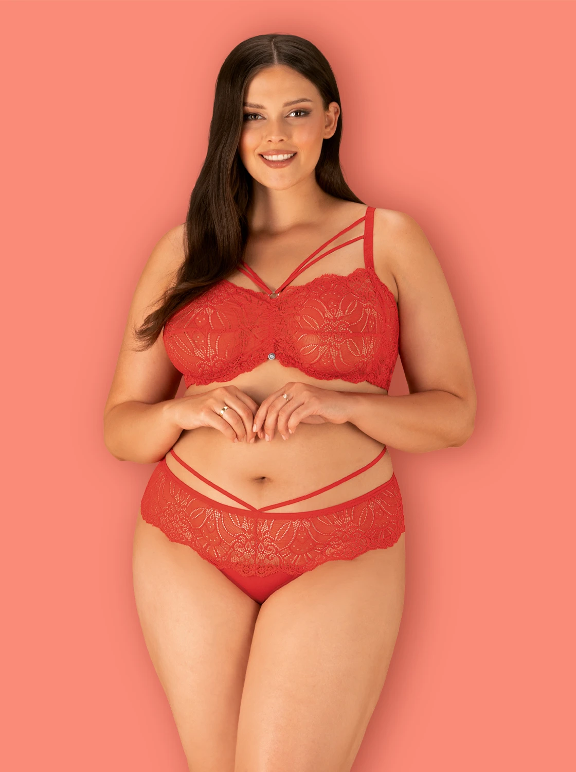 Bezauberndes Dessous Set mit floralem Muster