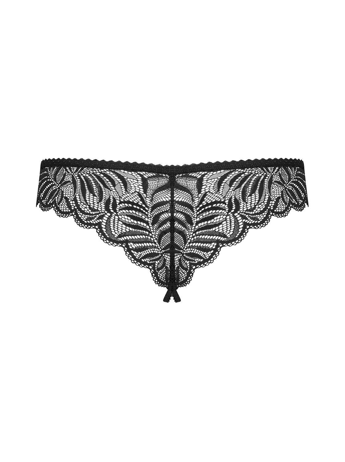 Crotchless Thong mit Spitze ouvert Crotchless Thong mit Spitze ouvert