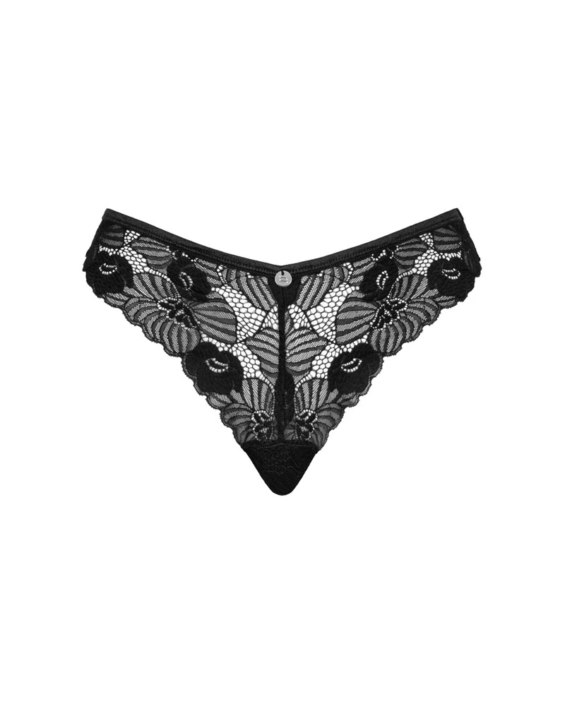 Obsessive Verführerisch geschnittener Riostring aus feiner  floralspitze, rundum weich und elastisch für hohen Tragekomfort.
