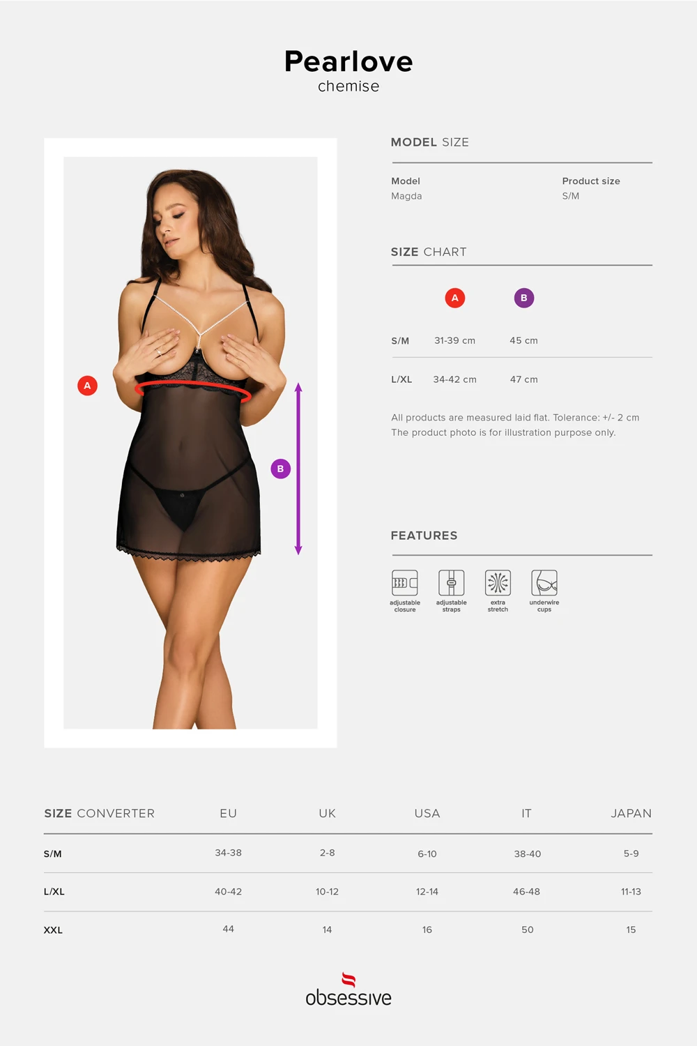 Chemise mit glänzendem Schmuckdetail