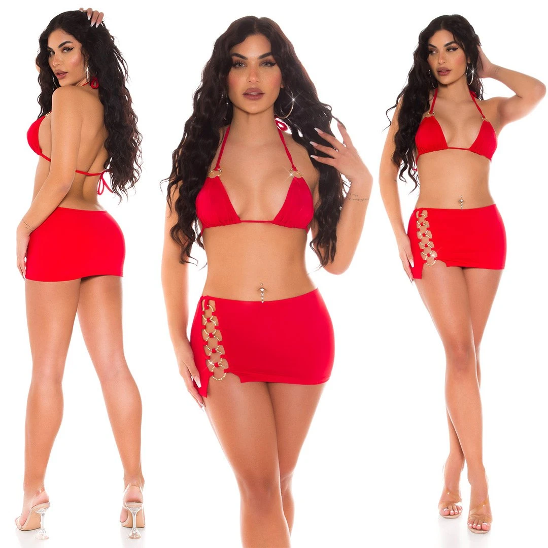 Gogo-Set aus Triangel-BH und Minirock Gogo-Set aus Triangel-BH und Minirock
