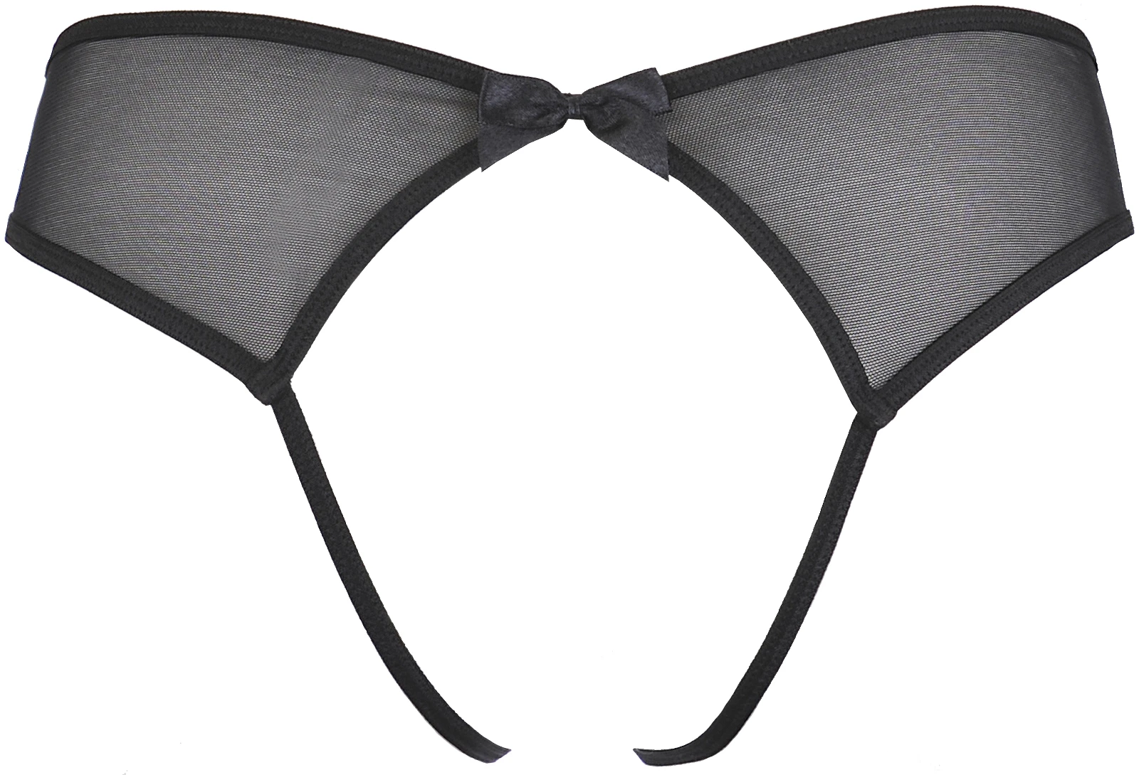 Axami ouvert Slip mit weicher Spitze und Schleife Axami ouvert Slip mit weicher Spitze und Schleife