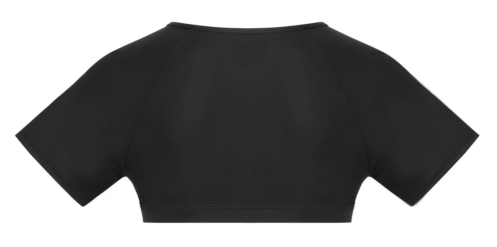 Shirt von NEK mit Metallic-Mattlook in Blau, Powernet-Einsätzen, Stehkragen und Reißverschluss für markanten Style