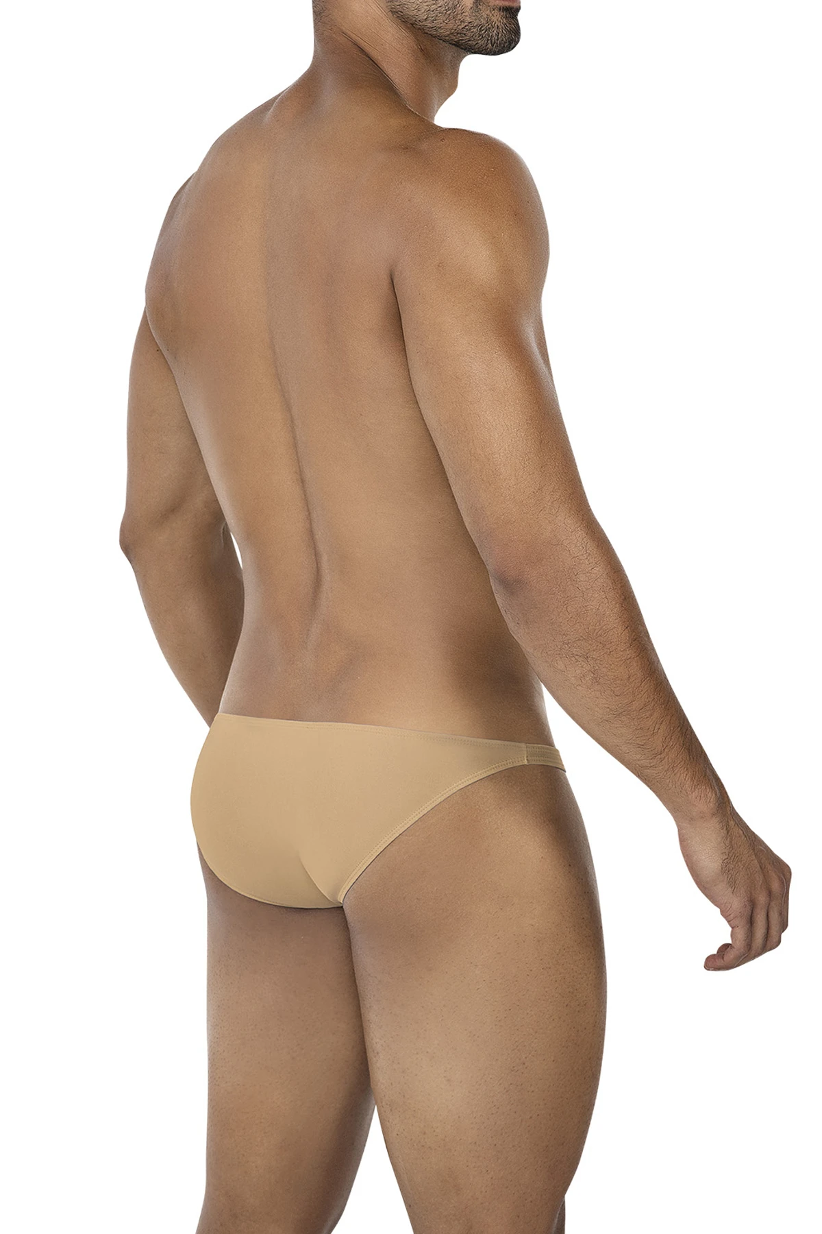 Sand goldener Low Rise Bulge Brief C4MSPXBUL01, Sportlich, formstark und komfortabel, Mikrofaser-Slip mit Logo von CUT4MEN