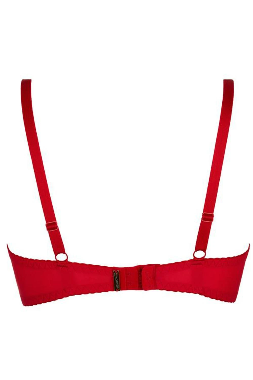 Axami roter PushUp-BH verführt durch eine Ausschmückung am Ausschnitt mit Bändern Axami roter PushUp-BH verführt durch eine Ausschmückung am Ausschnitt mit Bändern