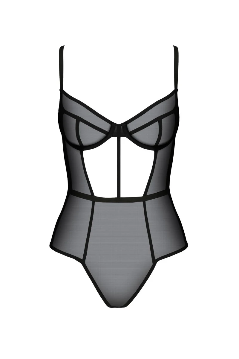 Transparenter Damenbody PA596642 aus feinem Netz von Passion