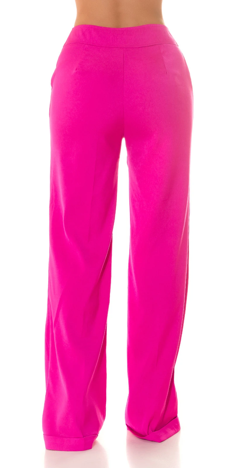 Highwaist Stoffhose Marlene Business Hose mit weitem Bein Schlaghose Bügelfalte und Krempel Highwaist Stoffhose Marlene Business Hose mit weitem Bein Schlaghose Bügelfalte und Krempel