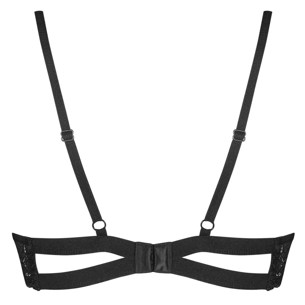 Schwarzer Bügel-BH Nutris von Obsessive: Verführerische Spitze und perfekte Passform für höchsten Tragekomfort! Schwarzer Bügel-BH Nutris von Obsessive: Verführerische Spitze und perfekte Passform für höchsten Tragekomfort!