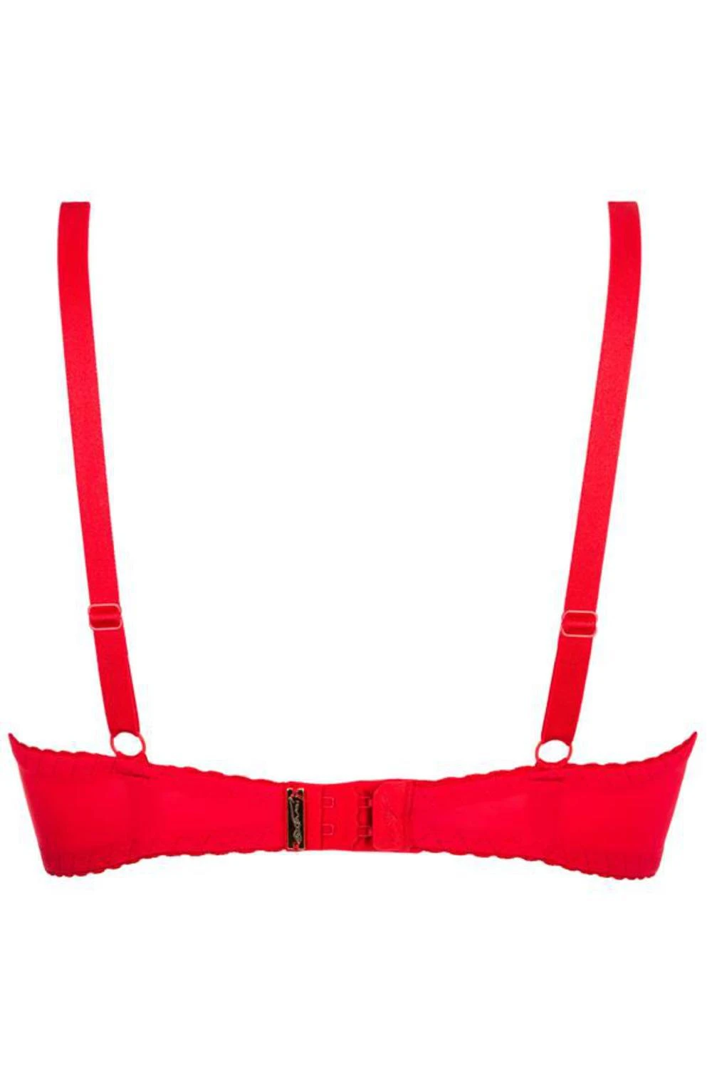 Axami Sexy PushUp-BH in rot verführt durch eine Ausschmückung am Ausschnitt mit schmalen elastischen Bändern