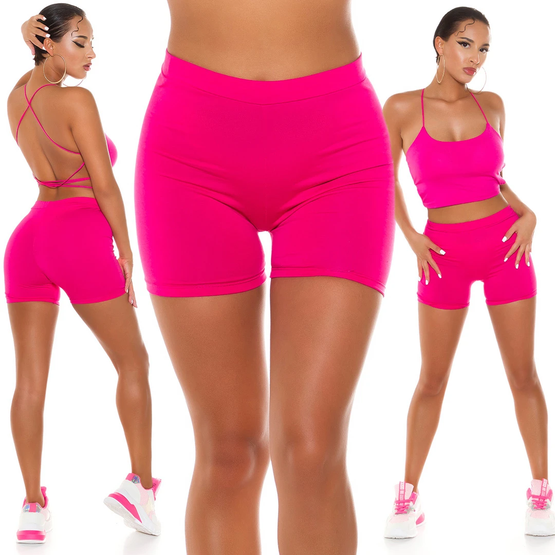 Uni Baumwoll-Stretch Hotpants Leggings Shorts