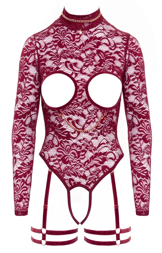 Body busenfrei rot L