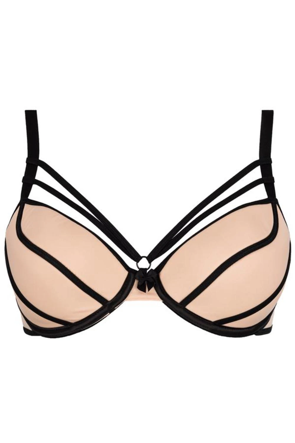 Axami Push-up-BH mit schmalen elastischen Bändern zwischen Trägern und Cups