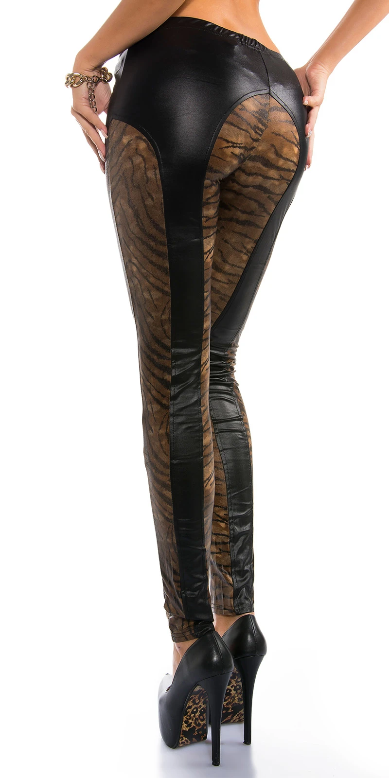 Sexy KouCla Skinny WetLook Pants mit Zipp Sexy KouCla Skinny WetLook Pants mit Zipp