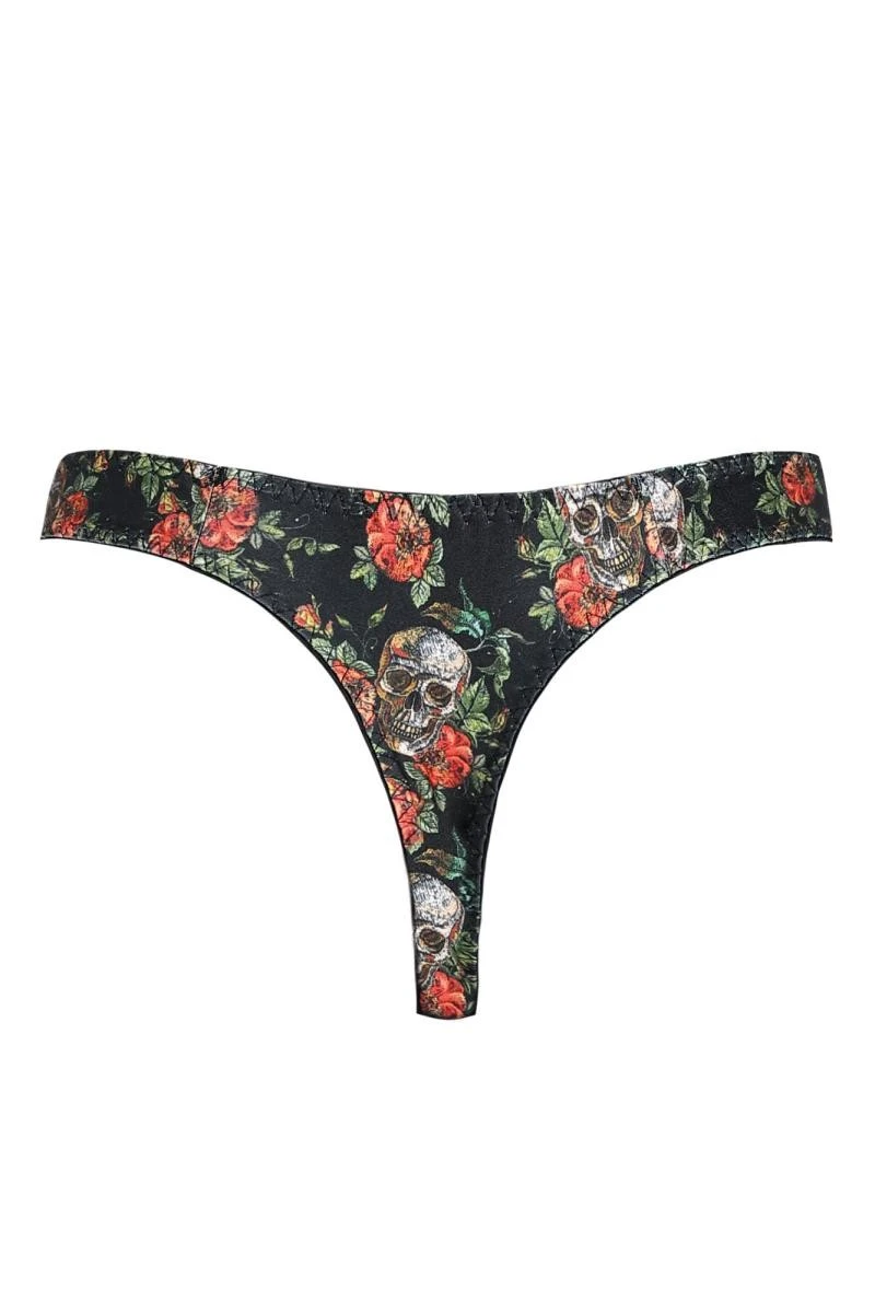 Herren String mit Flower Skull Print von Anais for Men