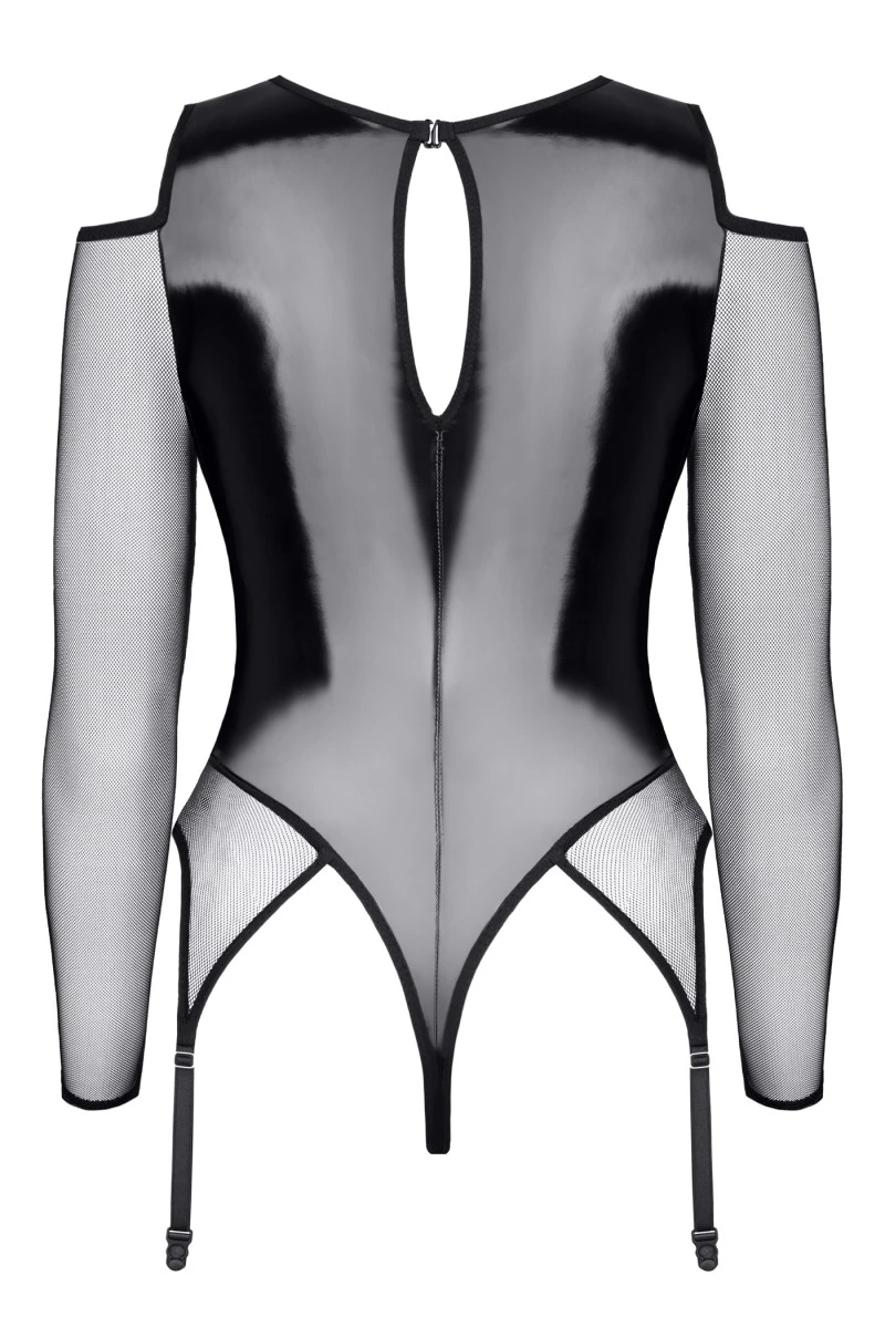 Straps-Body TDTrude001 mit Cutouts aus glänzendem Vinyl Wetlook von Demoniq Straps-Body TDTrude001 mit Cutouts aus glänzendem Vinyl Wetlook von Demoniq