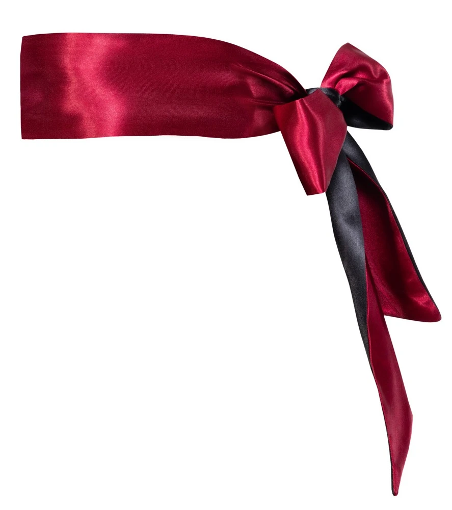 2-farbiger Bondage-Schal von Cottelli COSTUMES – Satin-Glanz trifft Raffinesse für stilvolle Lustspiele zu zweit.