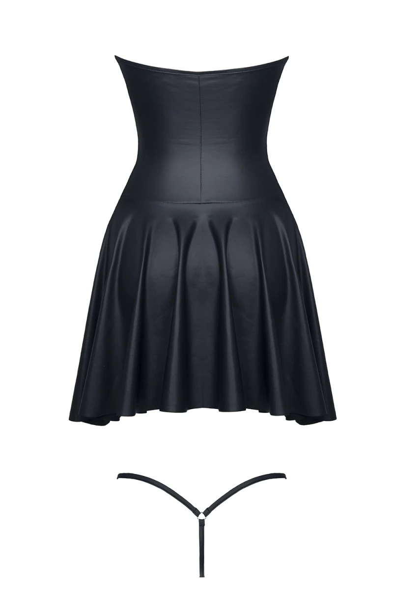 Lack Wetlook Minikleid