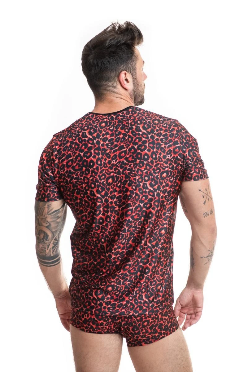 Herren T-Shirt 053544 Tribal mit Animal Print von Anais for Men