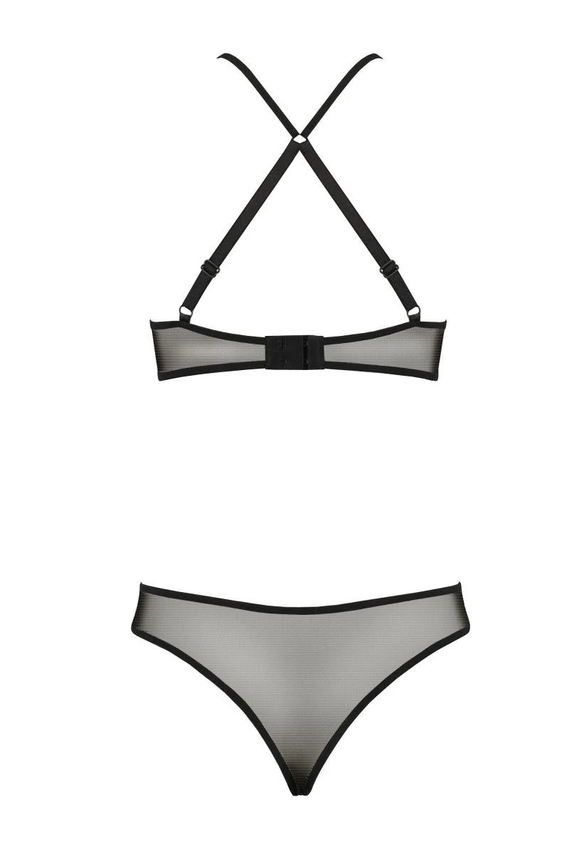 Dessous Set aus Tüll und Spitze mit Schnürung von Passion Dessous