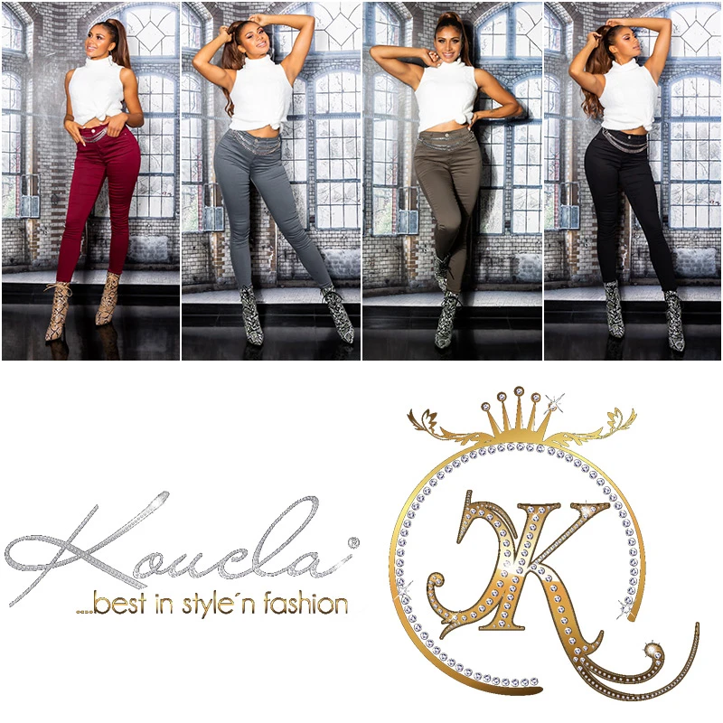 Basic Coloured Skinny High Waist Jeans Basic Coloured Skinny High Waist Jeans