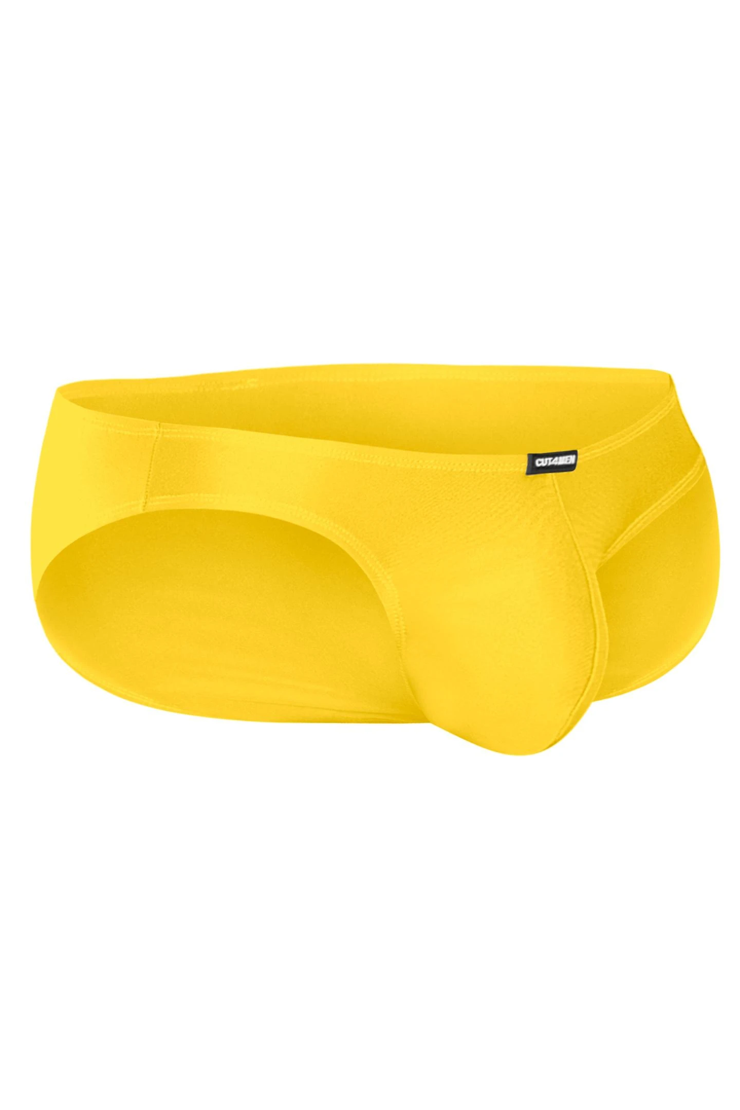 Gelber Micro Brief C4MSPX01, sportlicher Style, perfekter Sitz und maskuline Details im Signature-Look von CUT4MEN