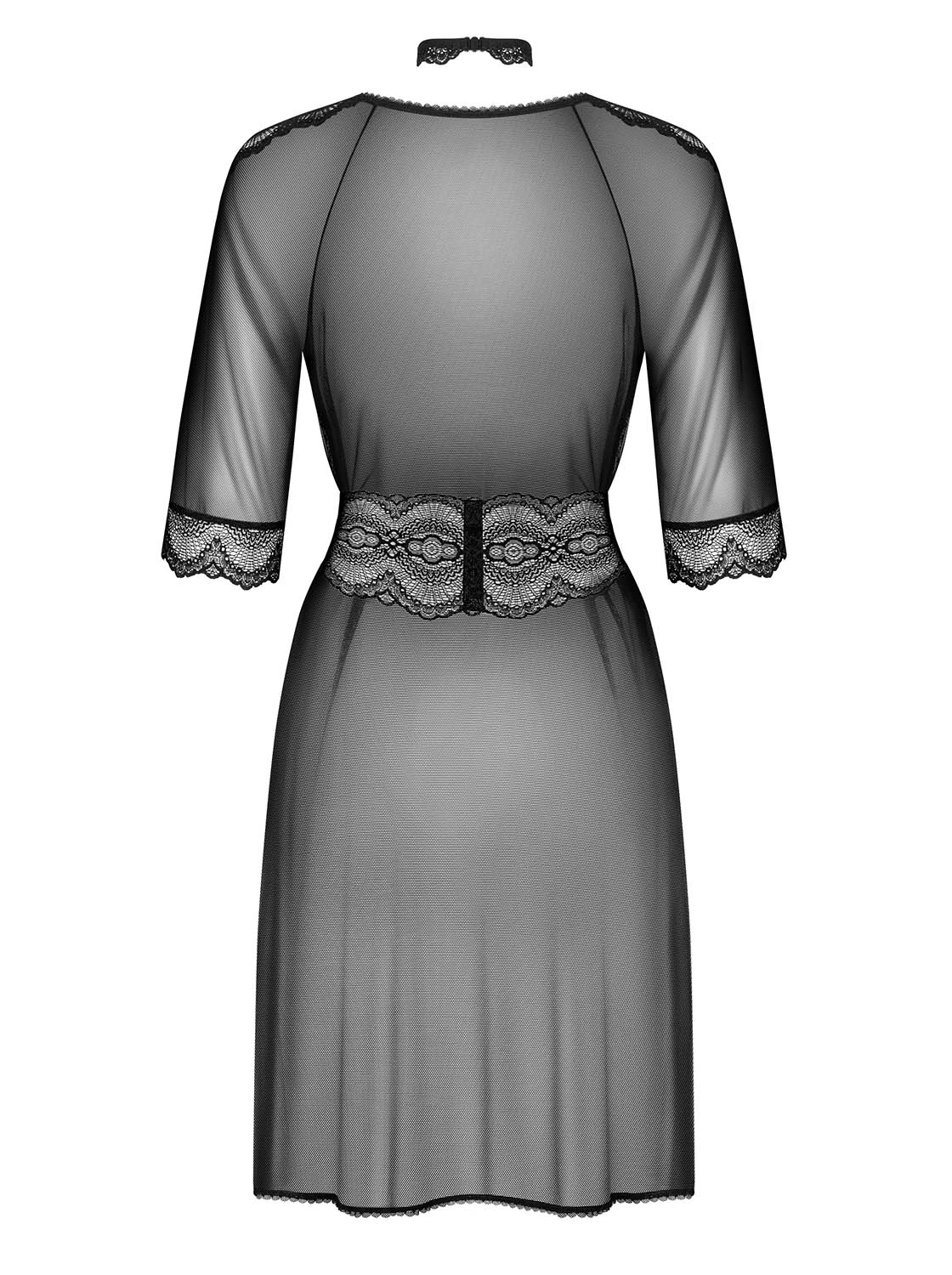 Peignoir mit Spitze verziert Peignoir mit Spitze verziert