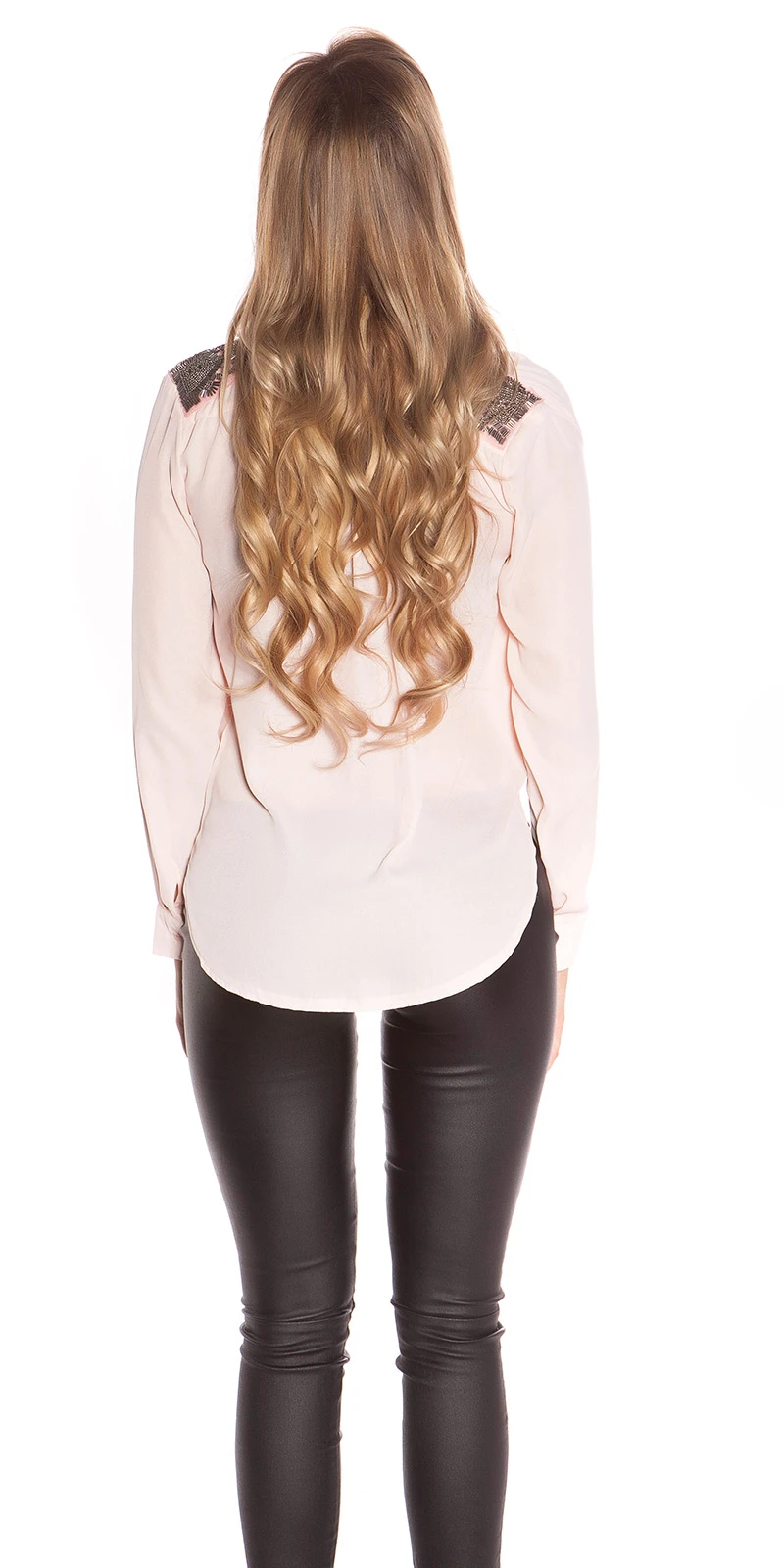 Aufregendes High-Low-Blusenshirt mit Wickel-Effekt