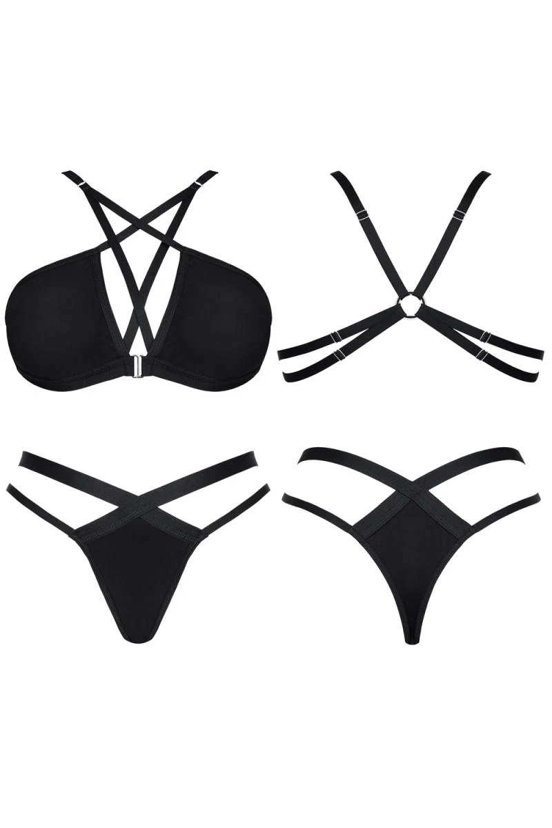 Blickdichtes Dessous Set mit Gummibändern LX Collection
