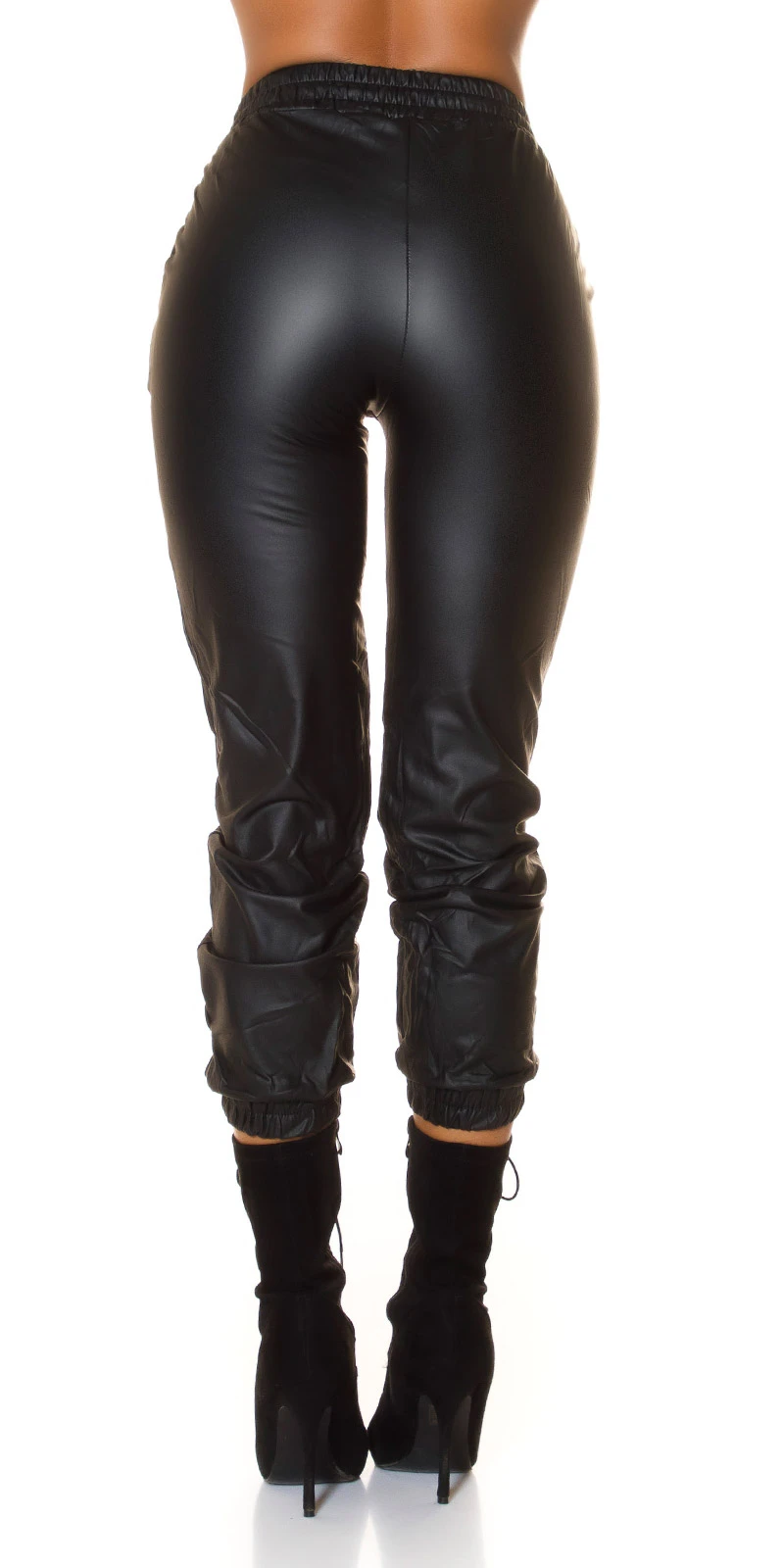 Stylo Leder Look High Waist Thermo Jogger Hose Stylo Leder Look High Waist Thermo Jogger Hose