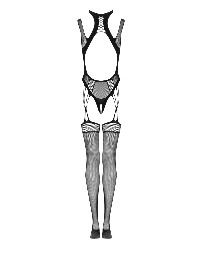 Obsessive aufregender Bodystocking, femininer Schnitt, verlockende Ausschnitte, Ouvert im Schritt ein Anreiz zum Genießen.