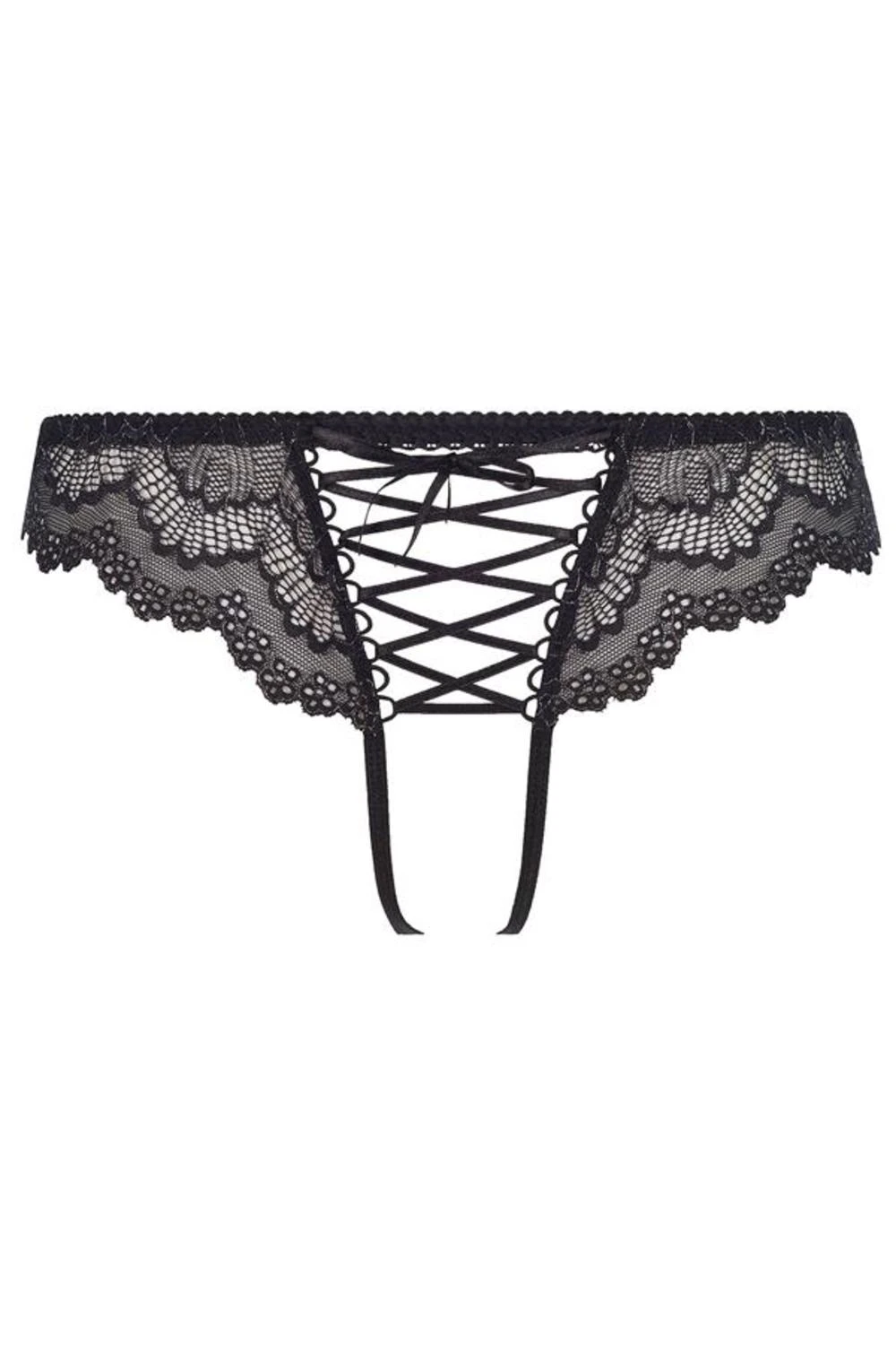 Axami Tanga ouvert mit Spitze und Schnürung vorne