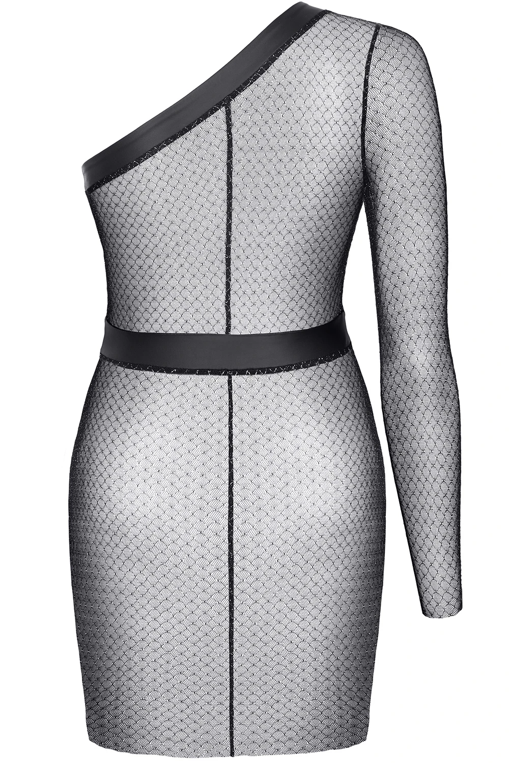 Asymetrisches durchsichtiges Minikleid Asymetrisches durchsichtiges Minikleid