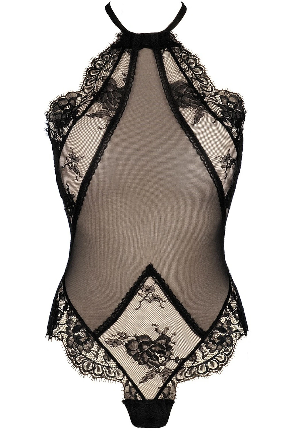 Axami edler Body aus feinster transparenter Spitze