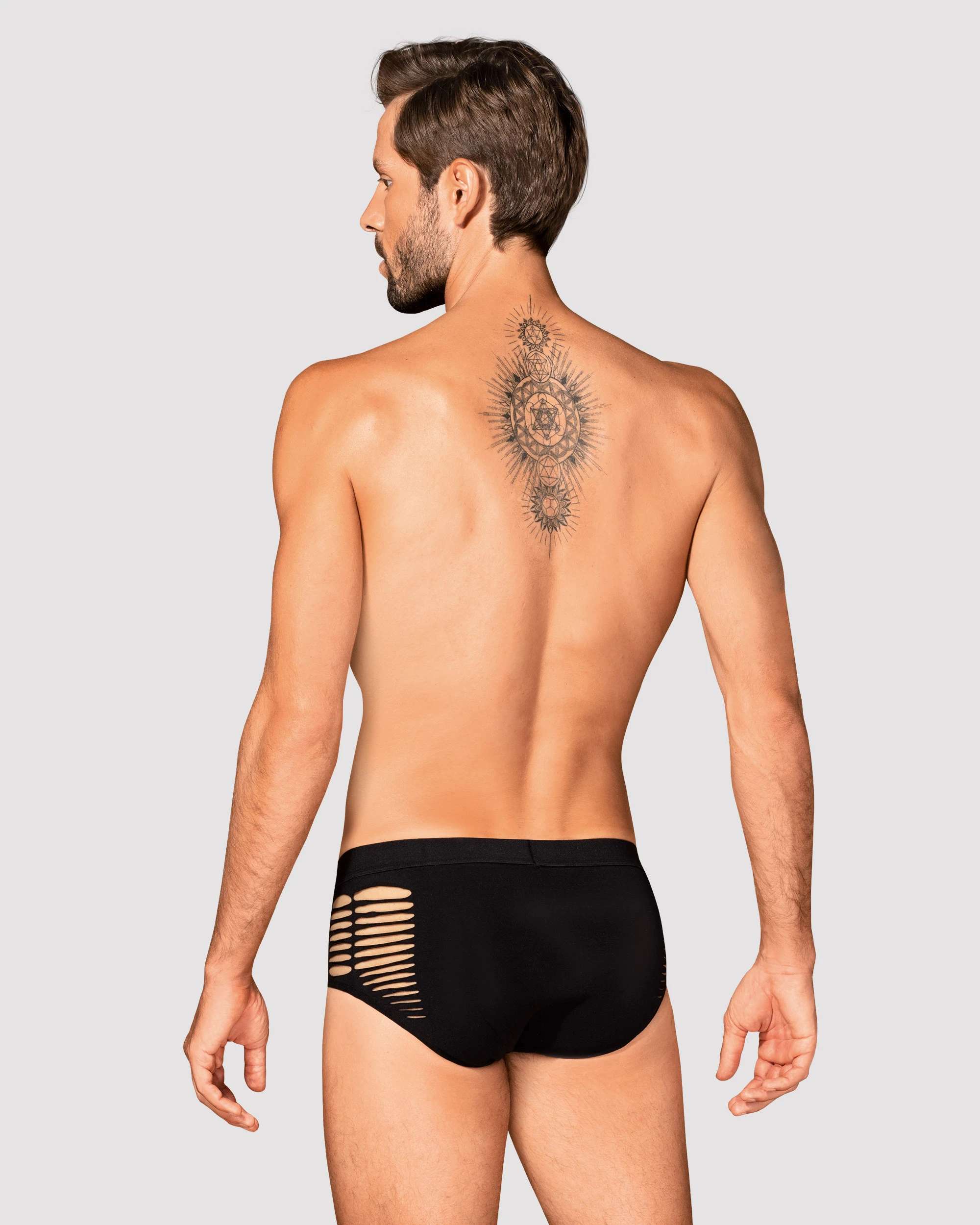 Herren M101 Slip blickdicht mit Cutouts von Obsessive