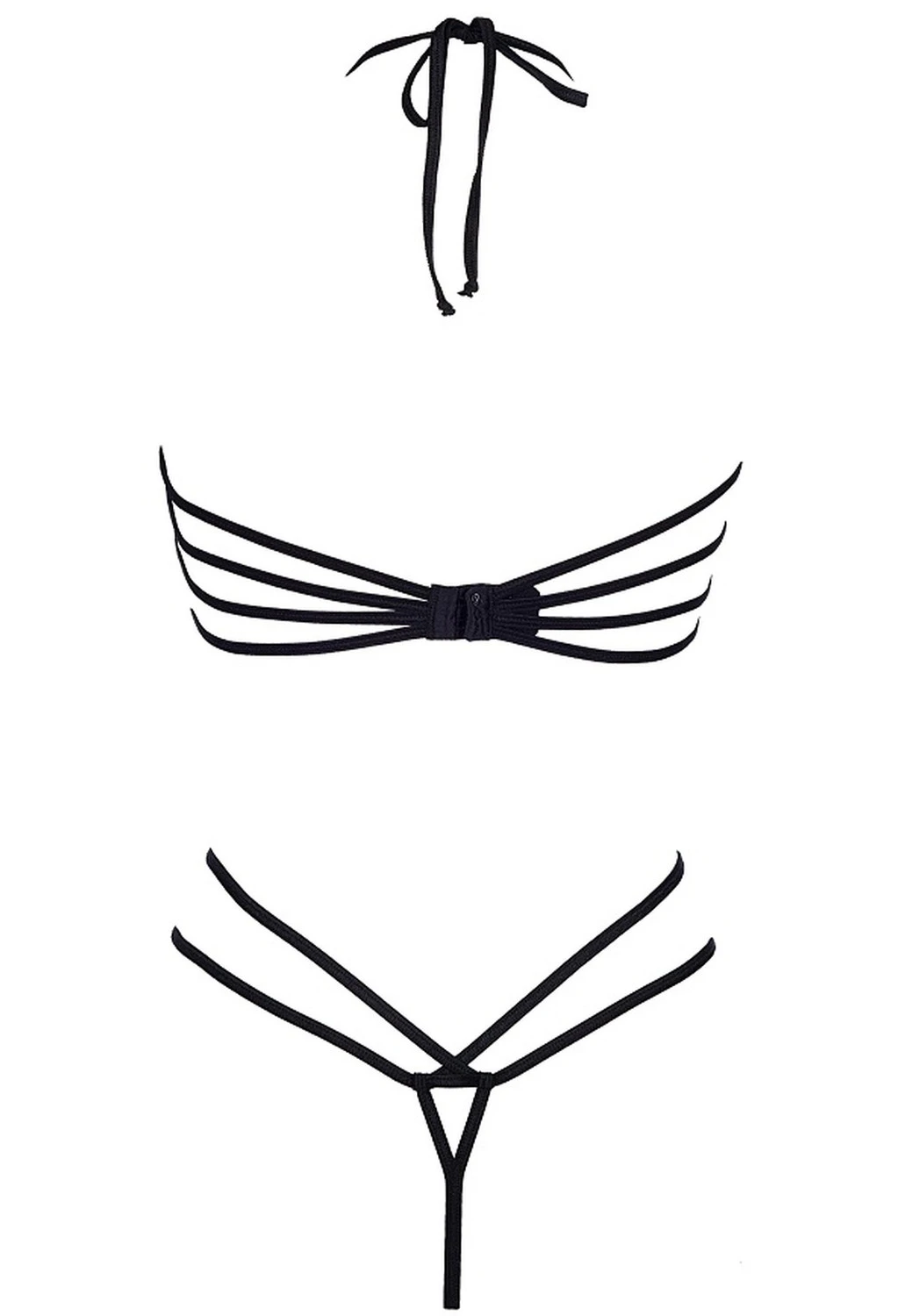 Axami transparenter Body mit Nackenbindung