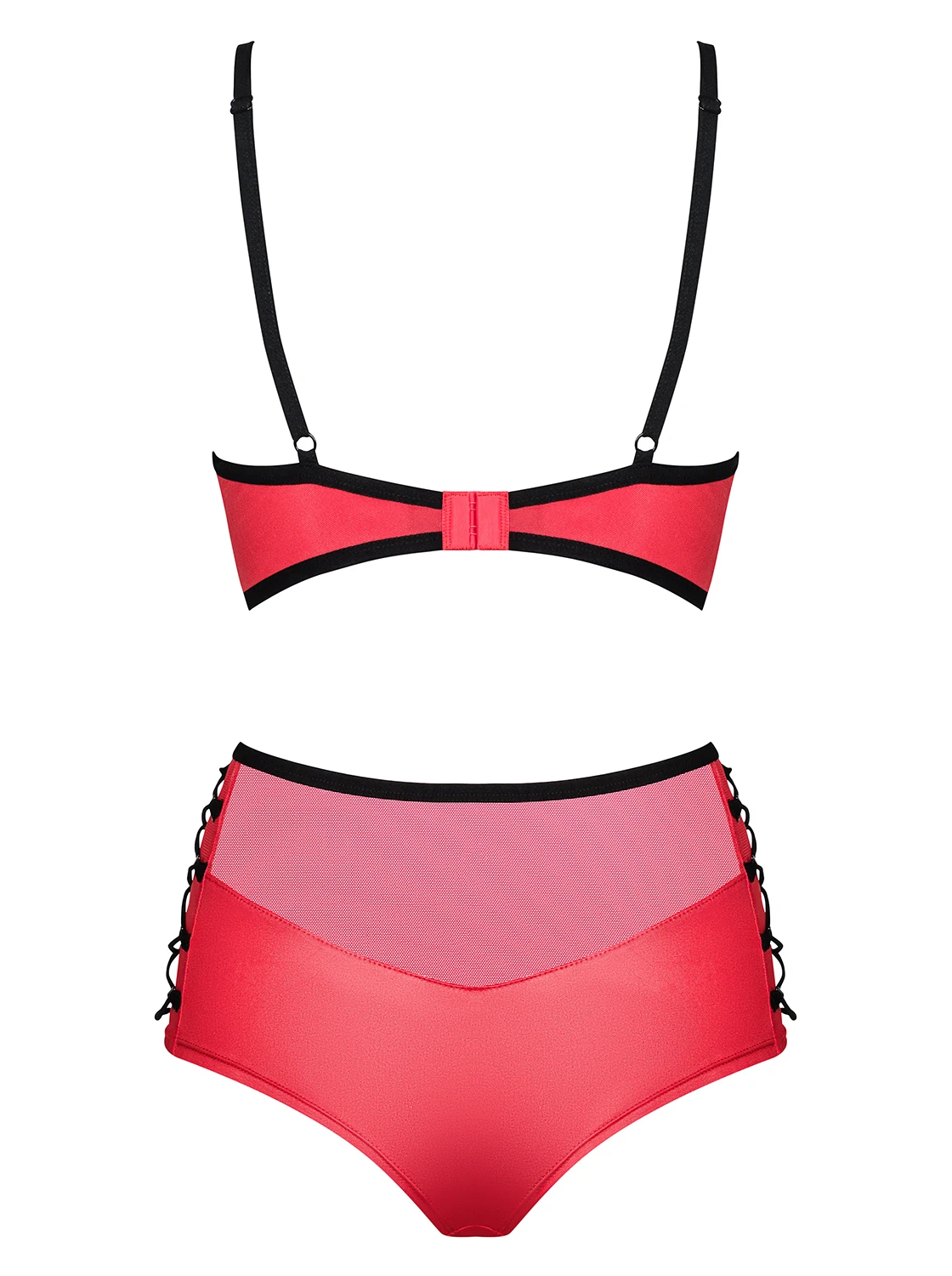 Scharfes Wetlook Dessous Set