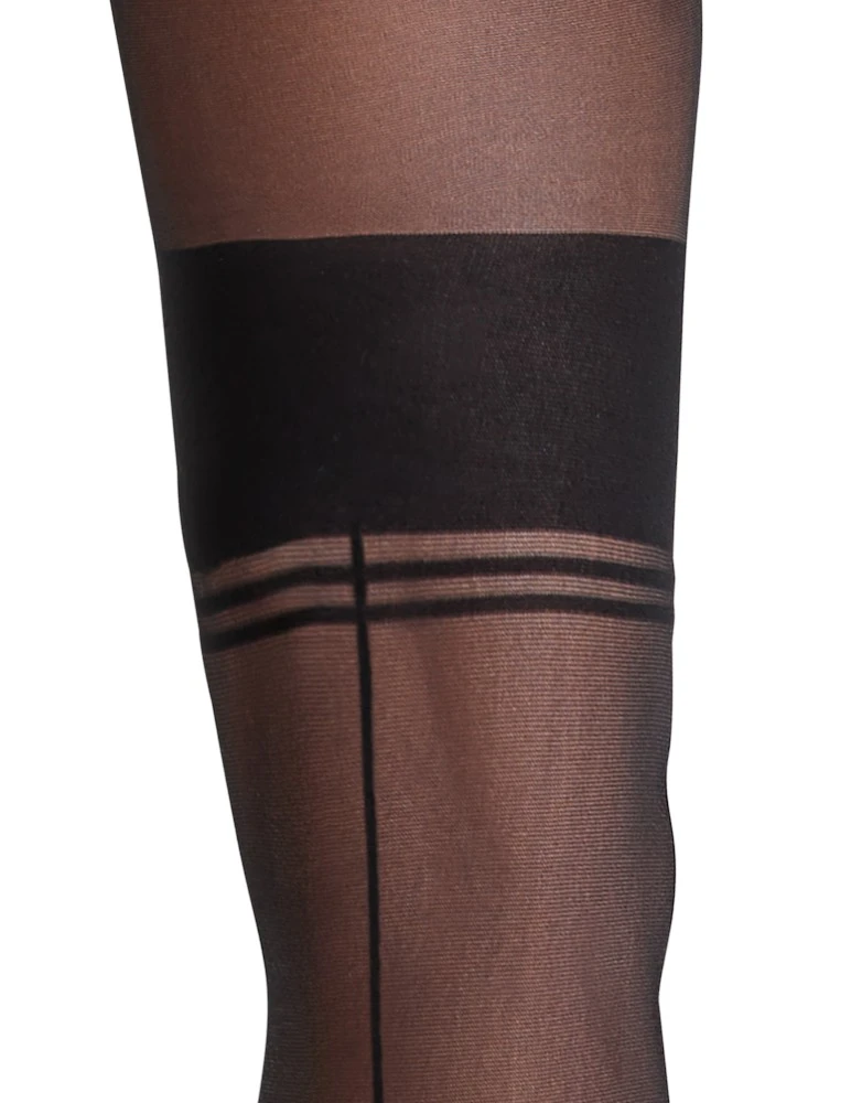 Cottelli Verführerische Eleganz: Ouvert-Strumpfhose mit Spitzen-Höschen und Strumpfbändern