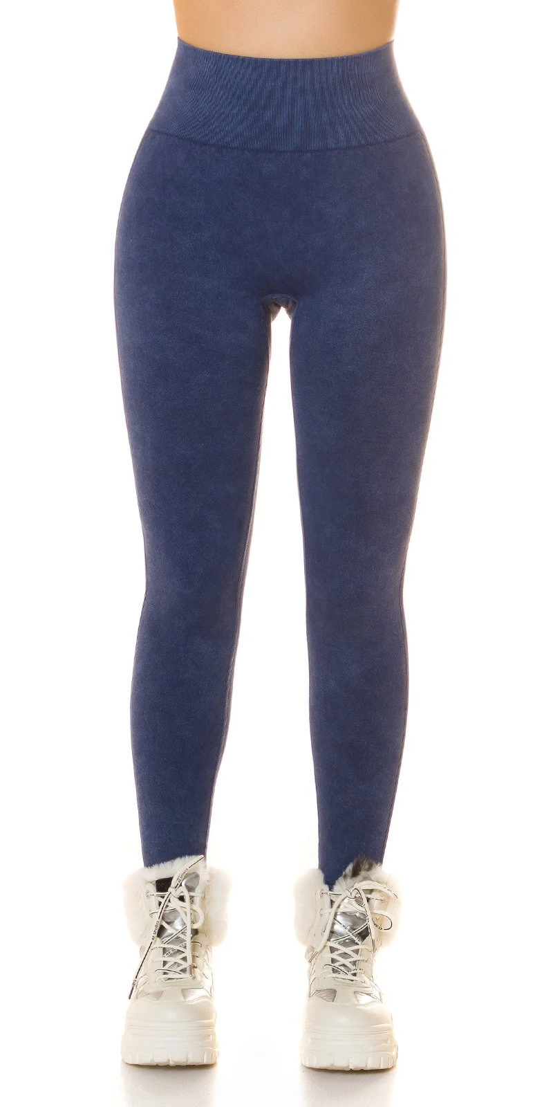 Hochgeschnittene Leggings mit Push-up-Effekt, Bauchkontrolle und modernem Acid-Waschung-Look für einen trendigen Stil Hochgeschnittene Leggings mit Push-up-Effekt, Bauchkontrolle und modernem Acid-Waschung-Look für einen trendigen Stil