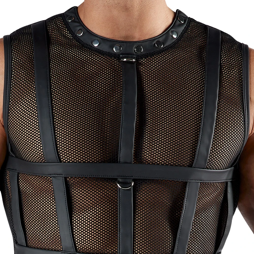 Fesselndes Netz-Set von Svenjoyment BONDAGE: Mit Harness, Jock, Handfesseln und Mattlook-Details für ein aufregendes Design