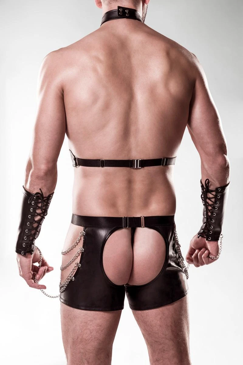 Herren Erotikset mit Ketten und Nieten von Grey Velvet Men