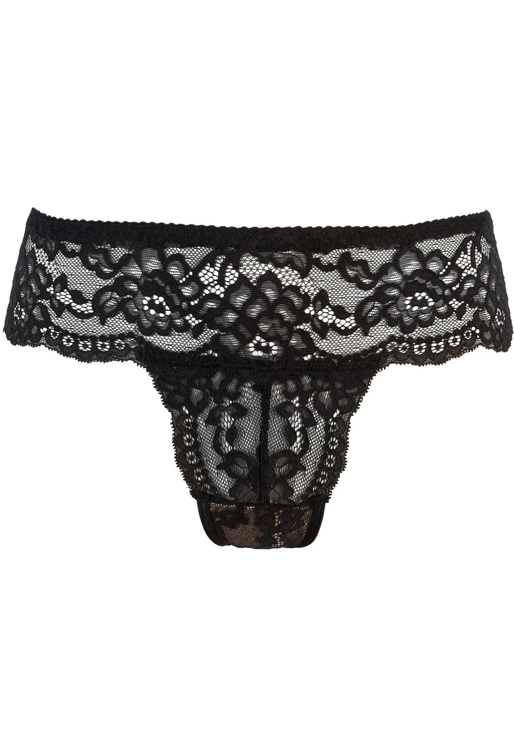 Axami bezaubernder Tanga in beige mit schwarzer Spitze Axami bezaubernder Tanga in beige mit schwarzer Spitze