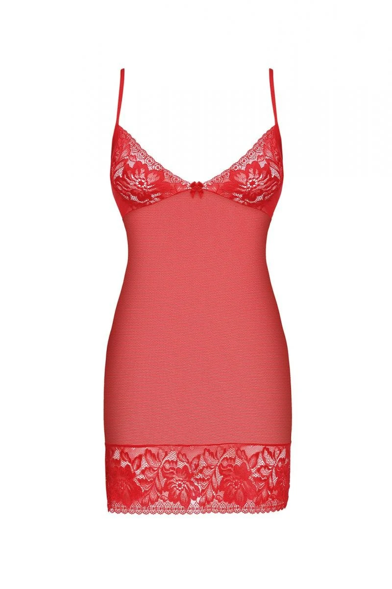Rotes Spitzen-Negligee