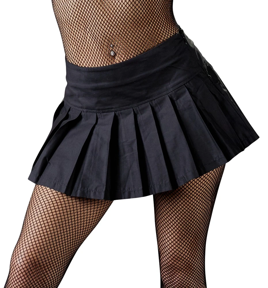 Cottelli PARTY Falten-Minirock in Schwarz – kurzer Schnitt, seitlicher Zipper & perfekt für heiße Nächte zu zweit Cottelli PARTY Falten-Minirock in Schwarz – kurzer Schnitt, seitlicher Zipper & perfekt für heiße Nächte zu zweit