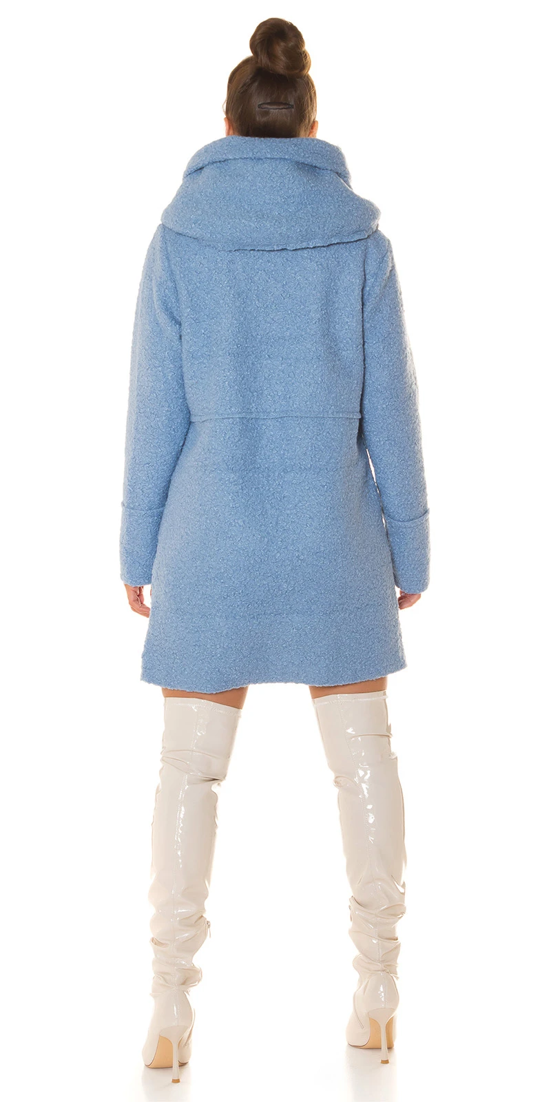 Chic Kapuzen Mantel im Boucle Look Chic Kapuzen Mantel im Boucle Look