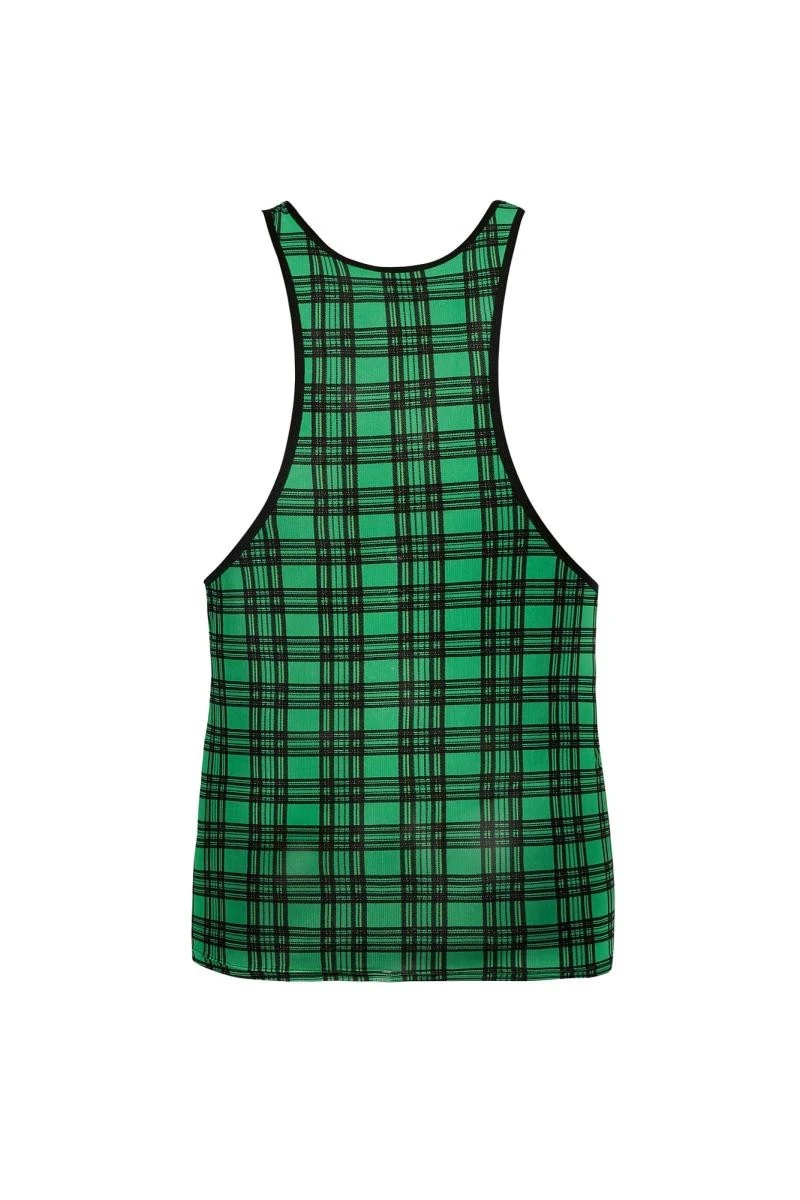 Herren Tank Top 053490 transparent mit Karo Muster von Anais for Men
