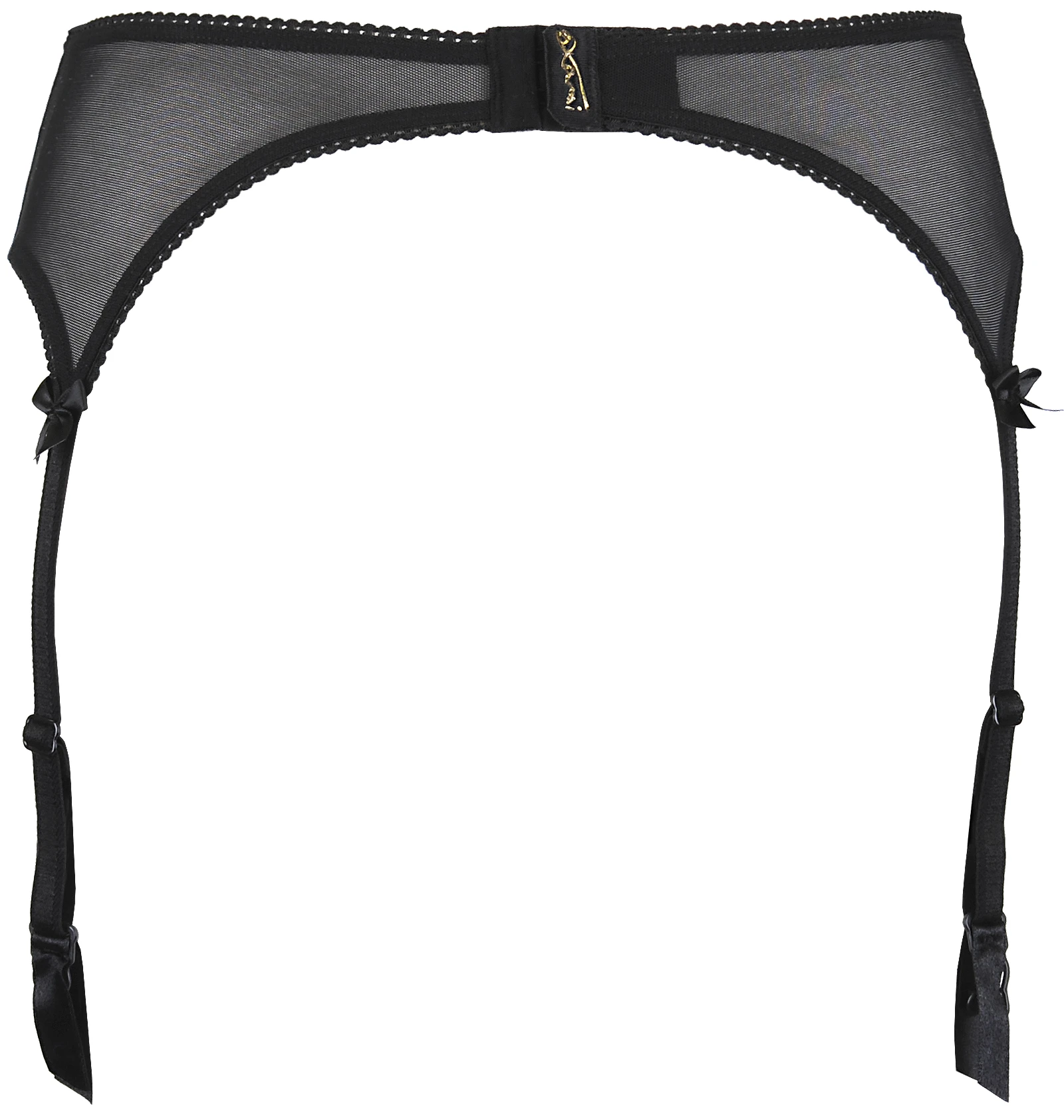 Axami beiger Strapsgürtel mit schwarzer Spitze besetzt Axami beiger Strapsgürtel mit schwarzer Spitze besetzt