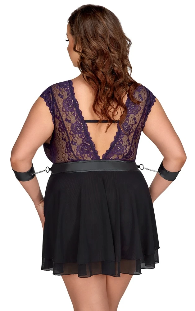 Cottelli Verlockende Versuchung: Babydoll-Set mit edlen Details und verführerischem Design